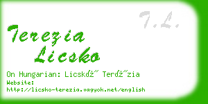 terezia licsko business card